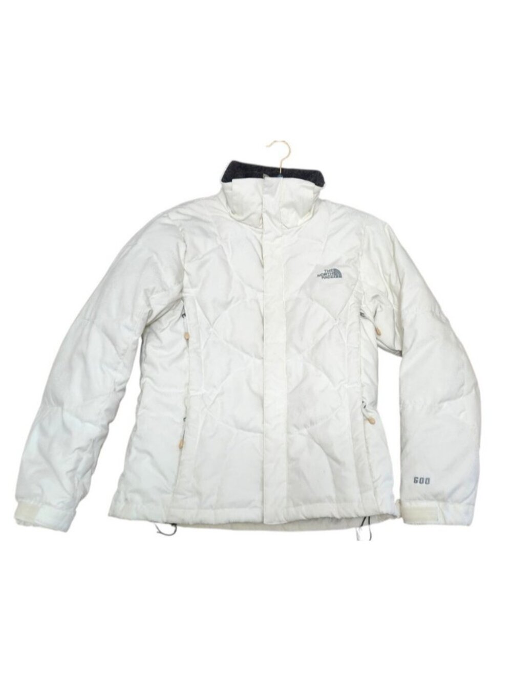 The North Face Women's 600 Fill Down Puffer Jacket White No Hood S - Picture 2 of 16